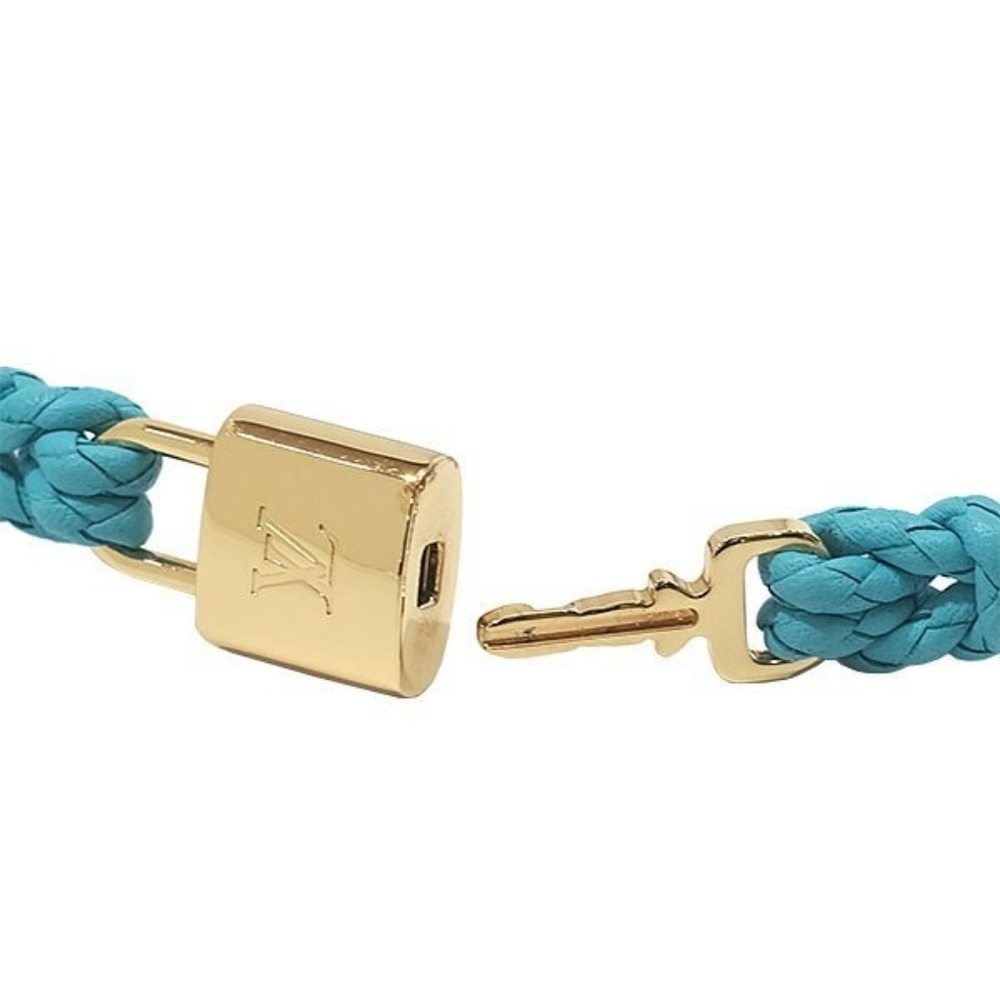 Beautiful Louis Vuitton Lock It Again Leather Bracelet! - Picture 7 of 8